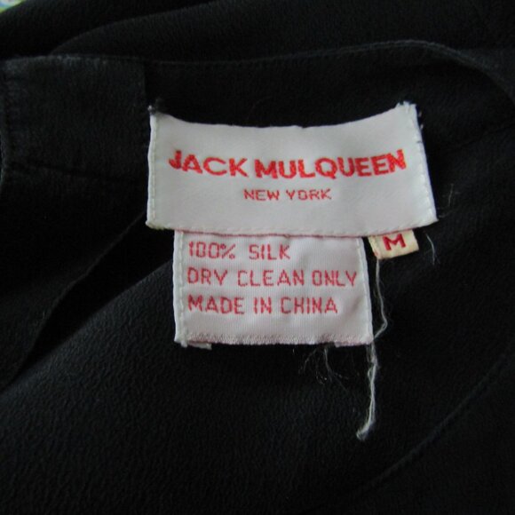 Jack Mulqueen Silk Top Black Medium Timeless Classic Capsule Wardrobe - Picture 10 of 10